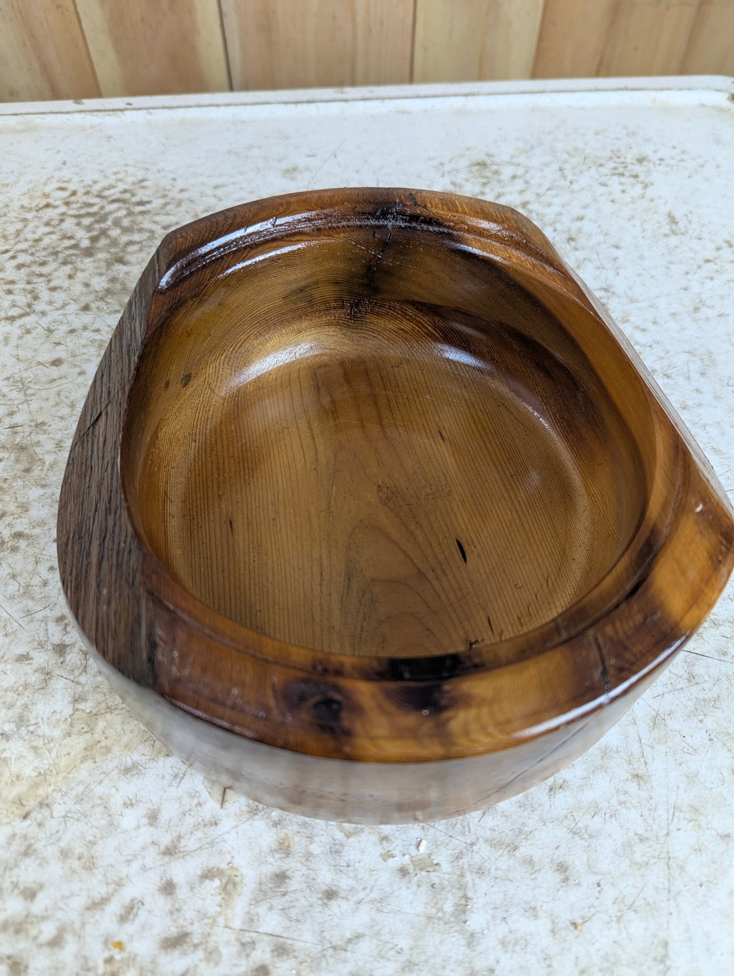 Unique Handcrafted Pine Snack Bowl