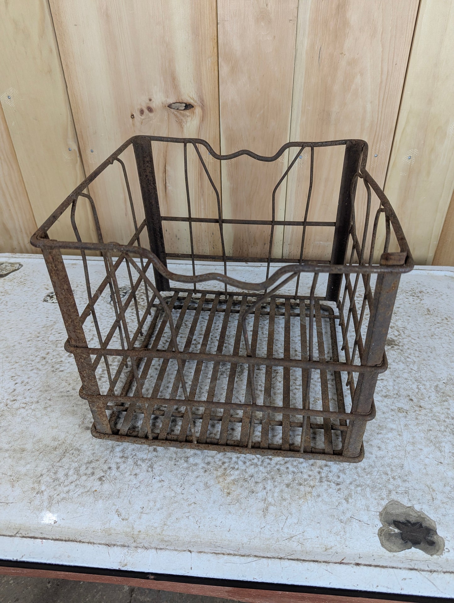 1950’s Vintage Metal Ideal Dairy Milk Crate