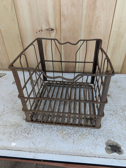 1950’s Vintage Metal Ideal Dairy Milk Crate