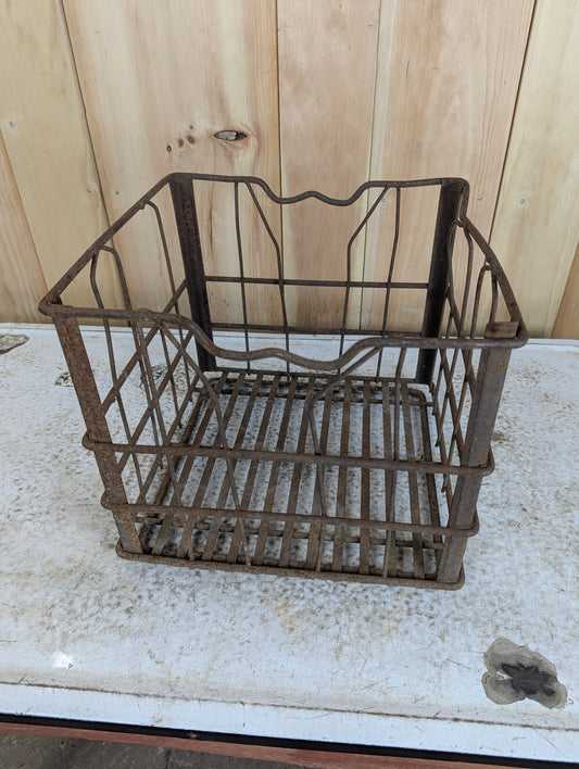 1950’s Vintage Metal Ideal Dairy Milk Crate