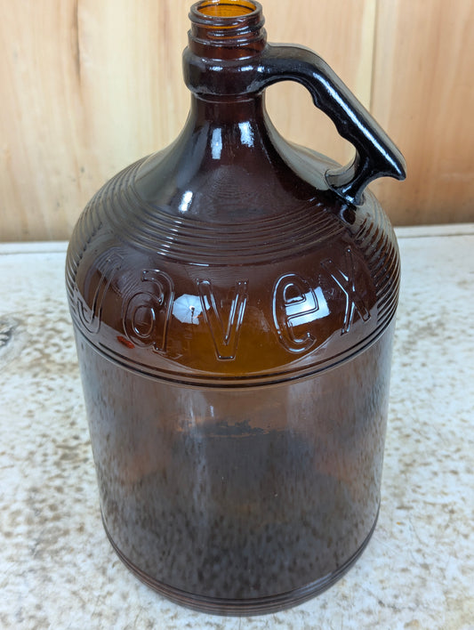 Amber Glass 1-Gallon Javex Jug
