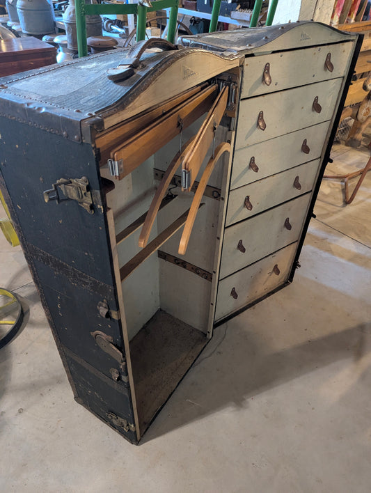 Antique Steamer Wardrobe