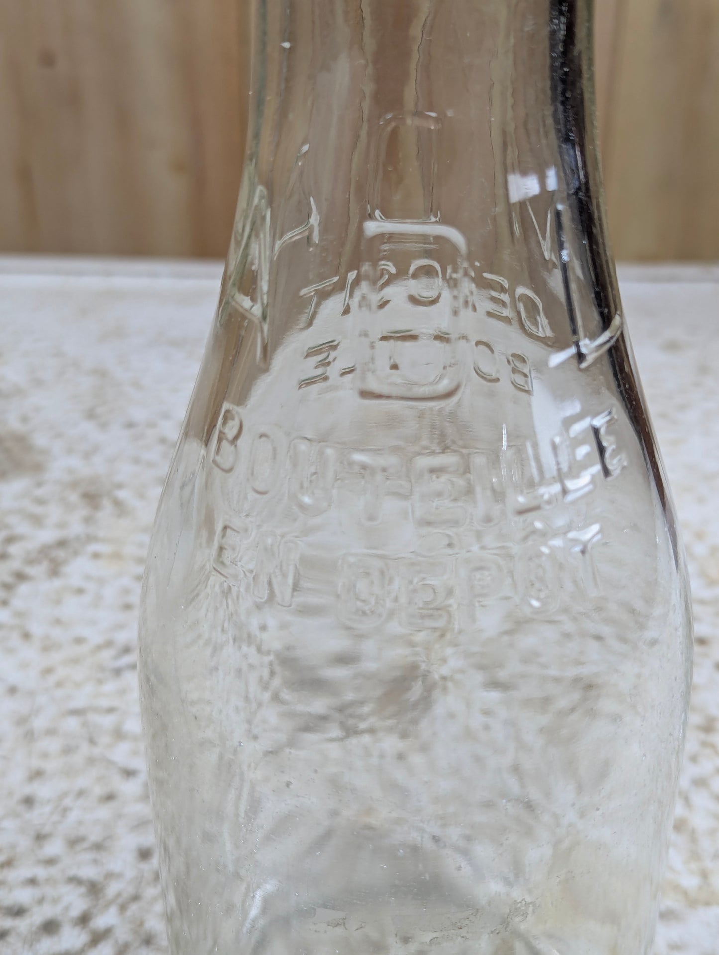 Vintage MDA Glass Dairy Milk Bottle
