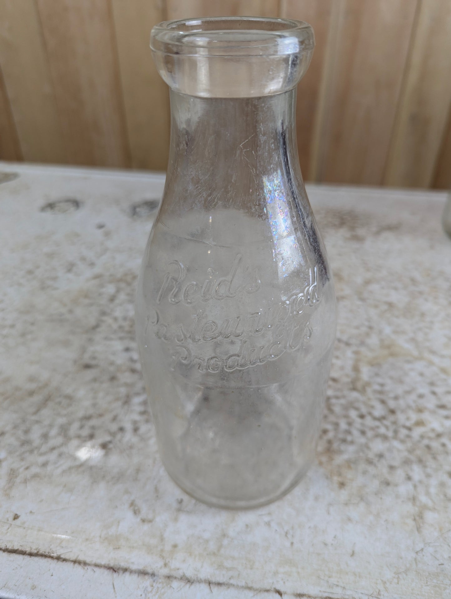Vintage Reid’s Dairy Glass Bottle