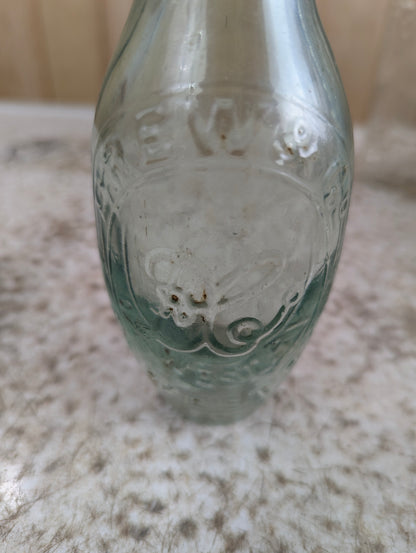Antique mid-19th Century Drew & Co. Mineral Soda Water Torpedo Bottle