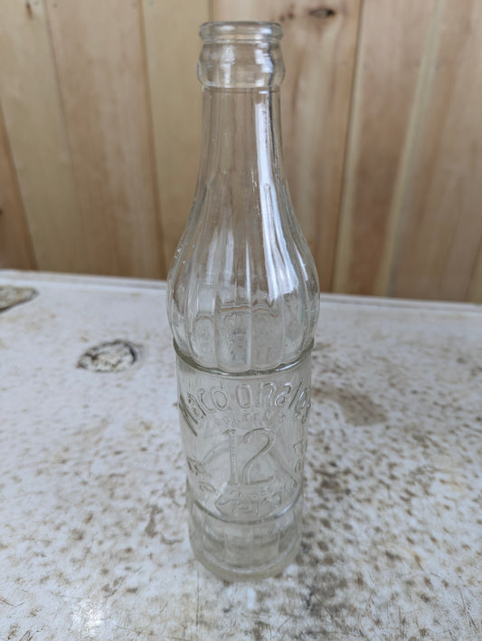 Vintage MacDonald’s Beverages 12 oz Glass Soda Bottle