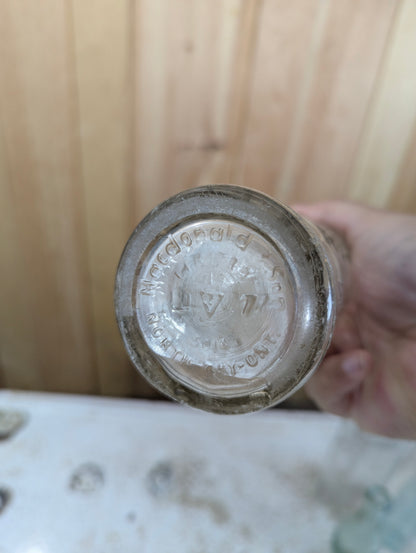 Vintage MacDonald’s Beverages 12 oz Glass Soda Bottle