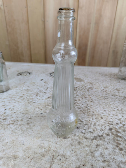 1940’s Vintage Gattuso 4 Fl Oz Pure Olive Oil Glass Bottle