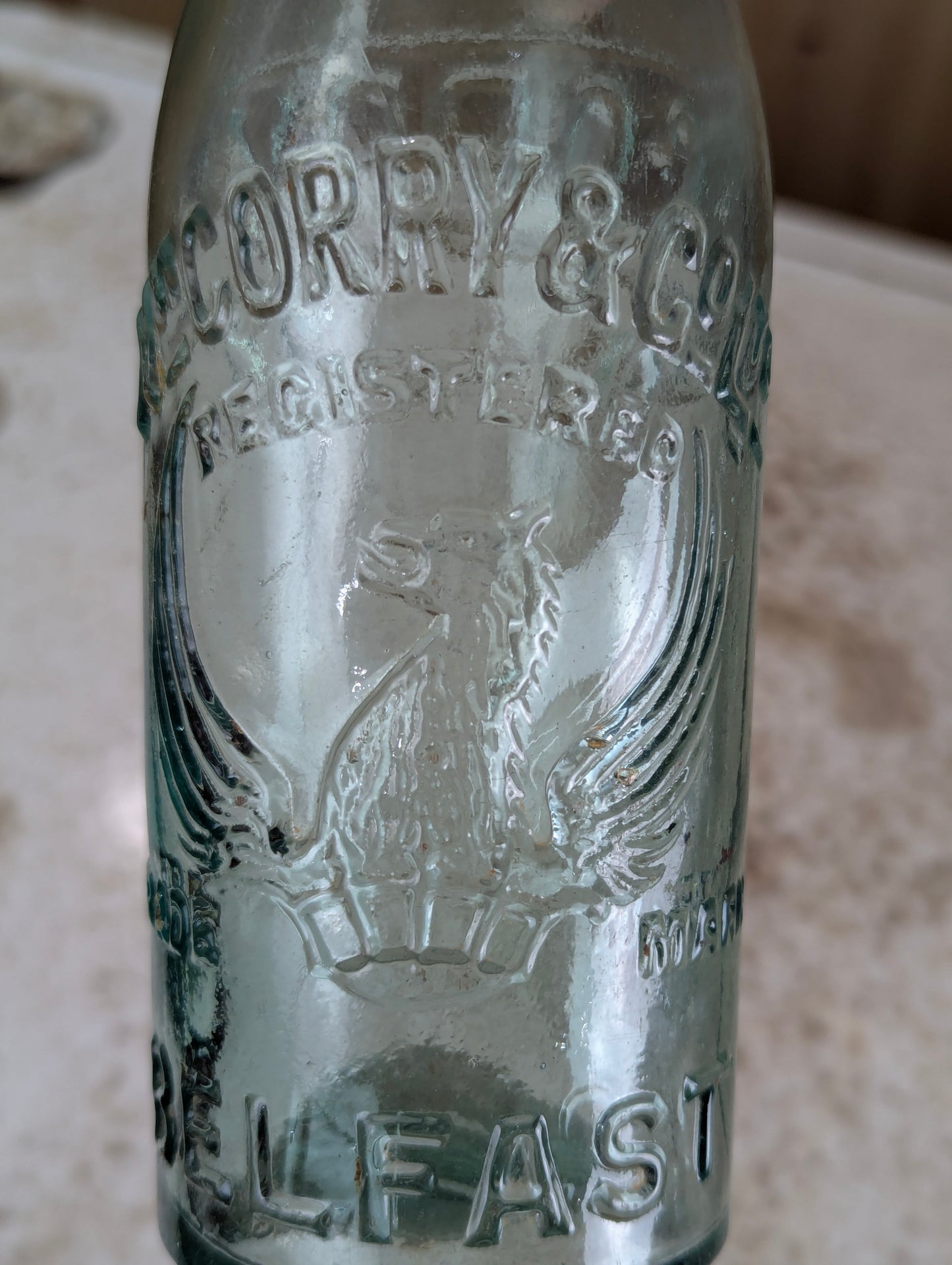 Antique William Corry & Co Mineral Water Soda Bottle