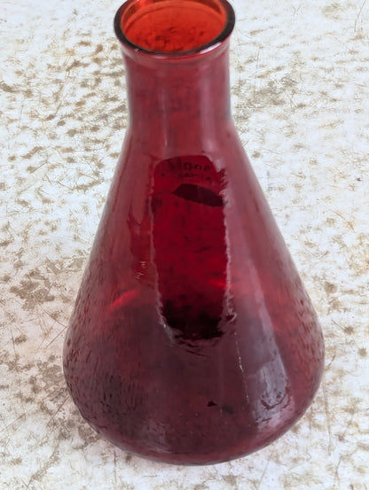 Vintage Kimax Ruby Red 500 ml Erlenmeyer Flask