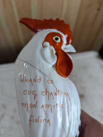 Vintage Royal Worcester Rooster String Dispenser