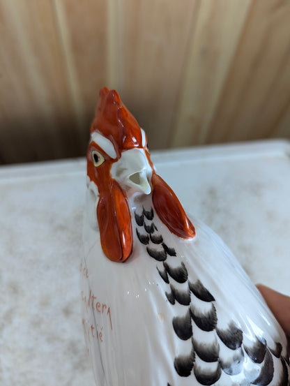 Vintage Royal Worcester Rooster String Dispenser