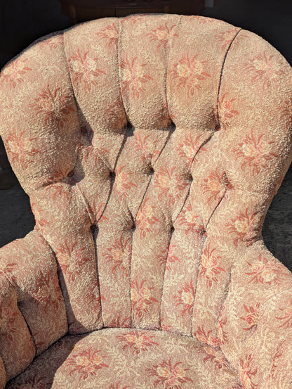 Antique Flowered Chair