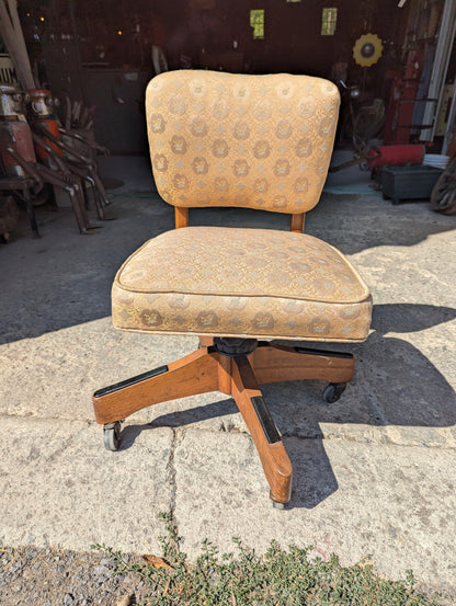 Vintage Flowered Office Chair