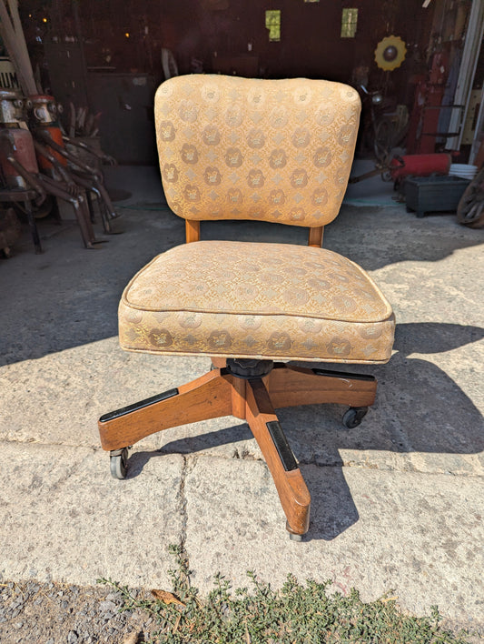 Vintage Flowered Office Chair