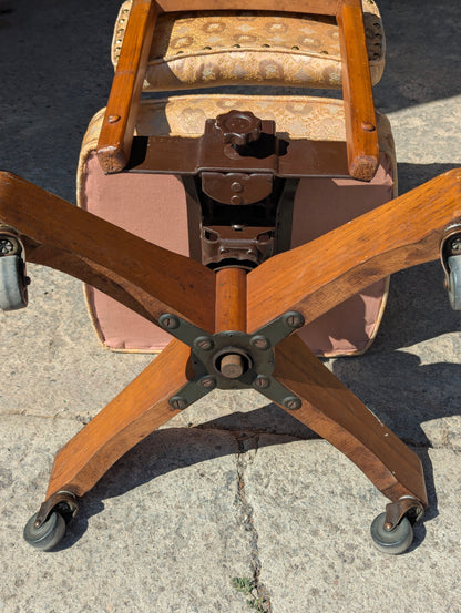 Vintage Flowered Office Chair