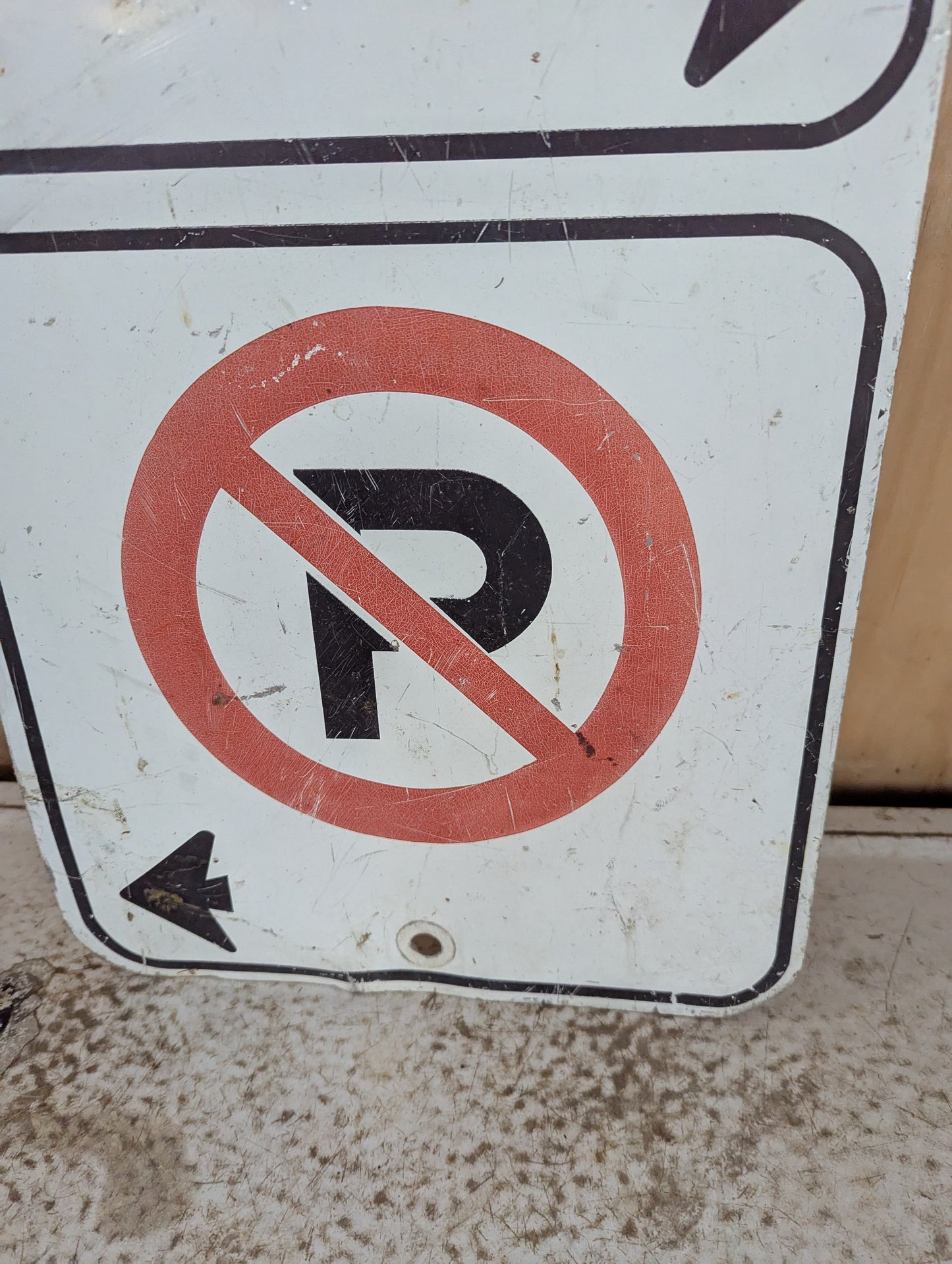 Metal 3 Section Road Sign