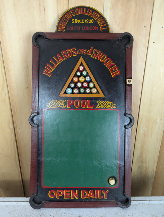 Burton's Billiard Hall Wall Decor