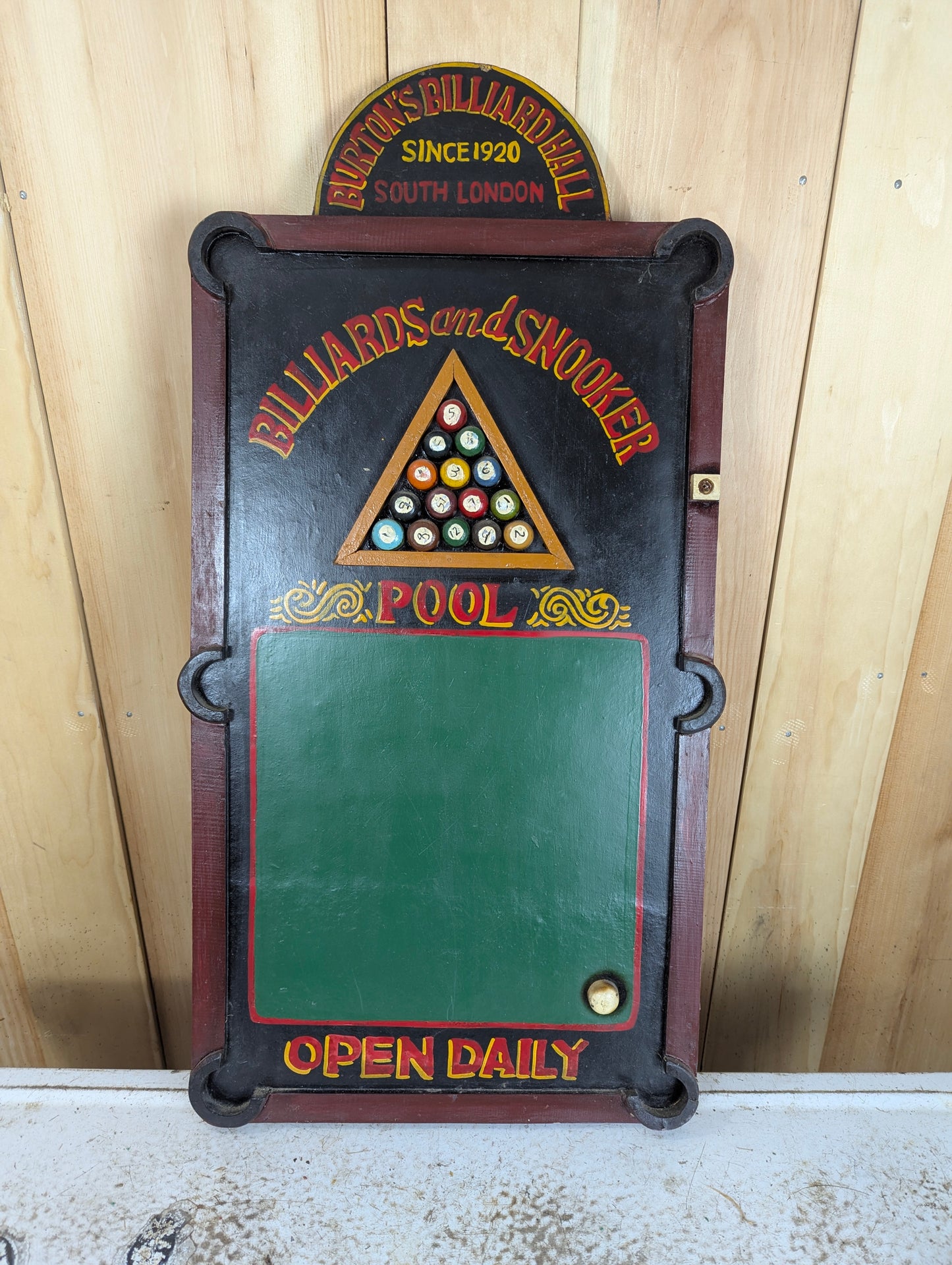 Burton's Billiard Hall Wall Decor