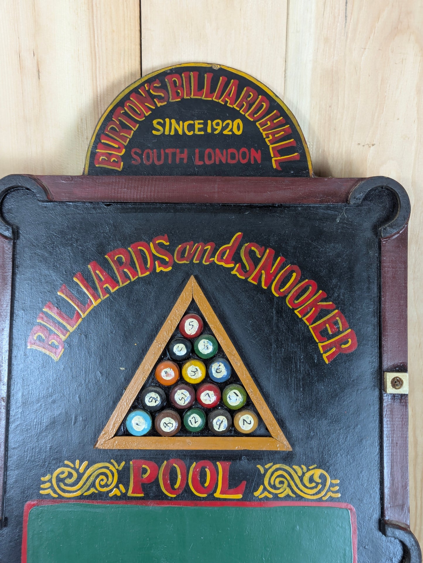 Burton's Billiard Hall Wall Decor