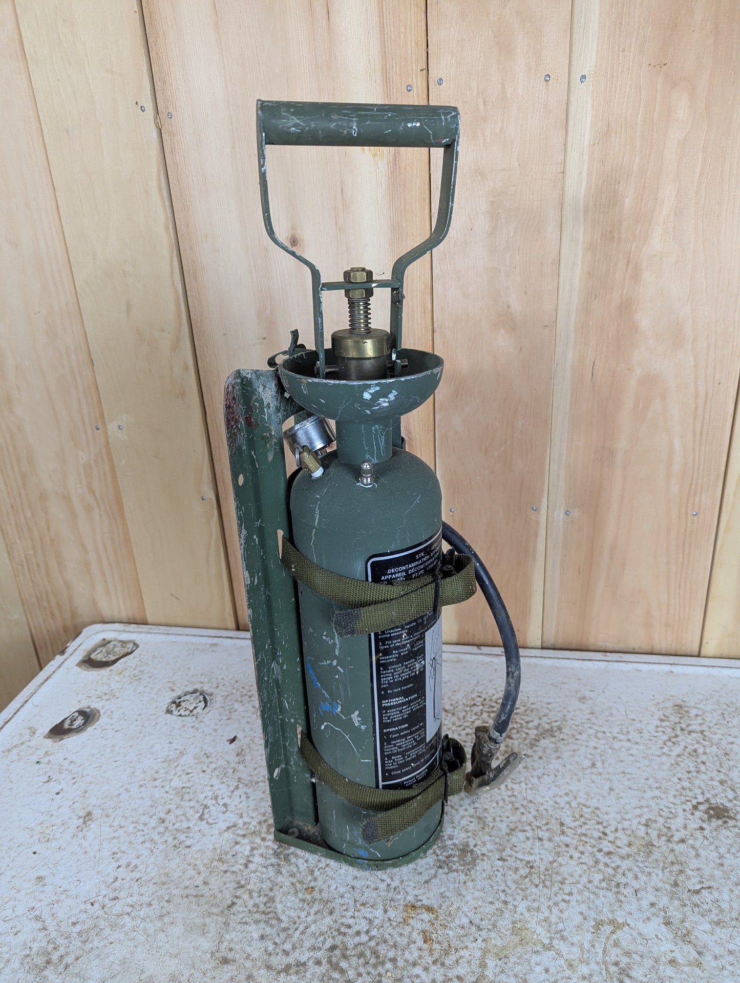 Vintage Canadian Military Decontamination Sprayer
