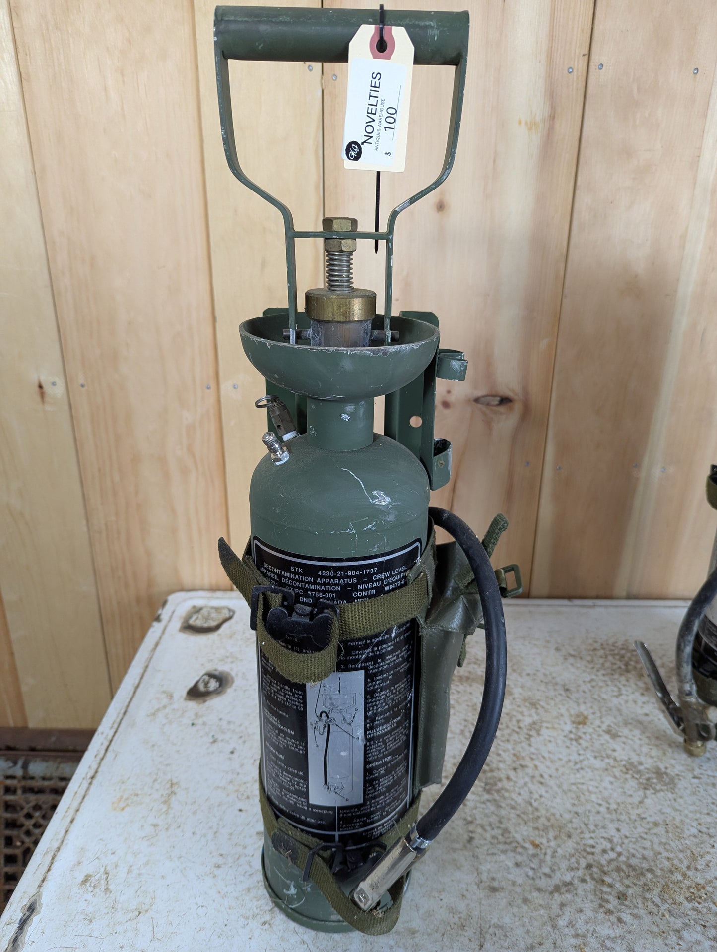 Vintage Canadian Military Decontamination Sprayer
