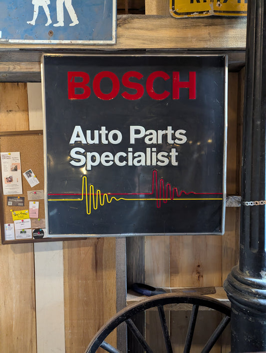 1989 Metal Bosch Auto Parts Sign