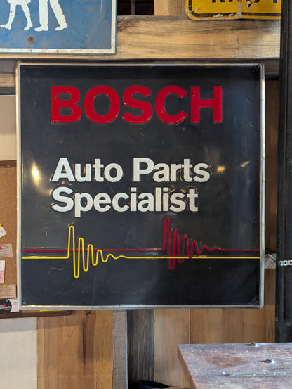 1989 Metal Bosch Auto Parts Sign