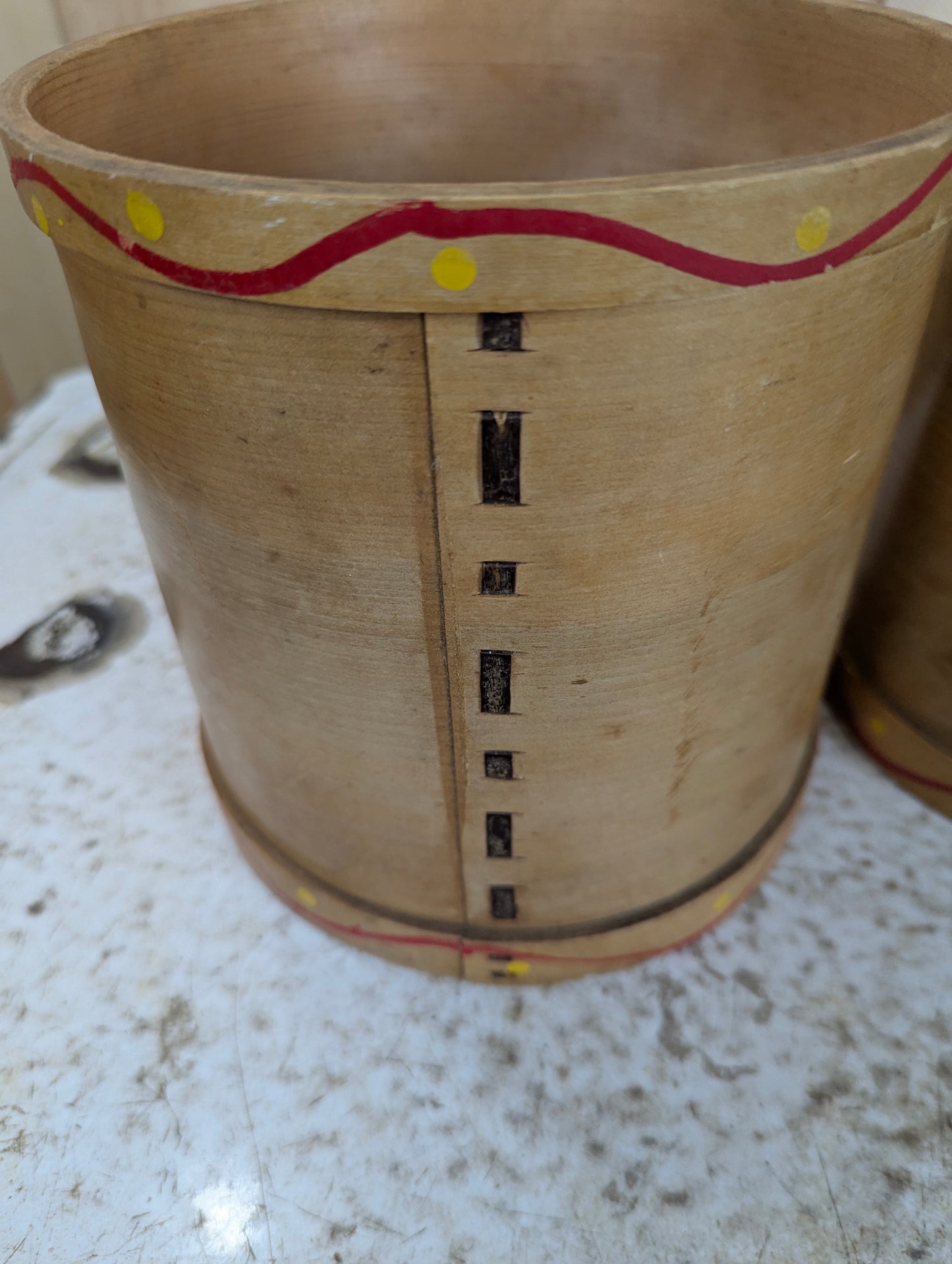 1950’s Vintage 4Pc Wooden Cannister Set