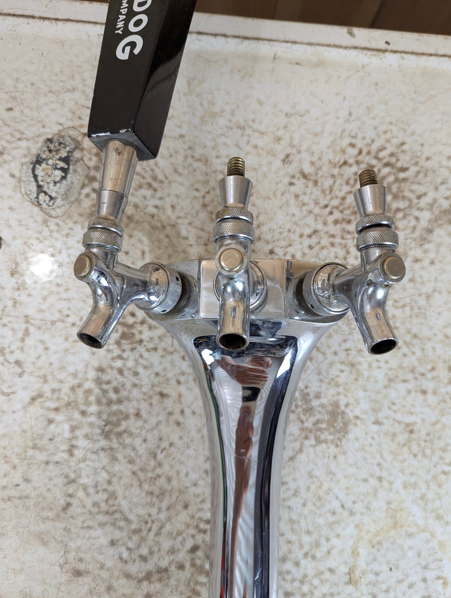 3 Tap Cobra Style Draft Beer Tower