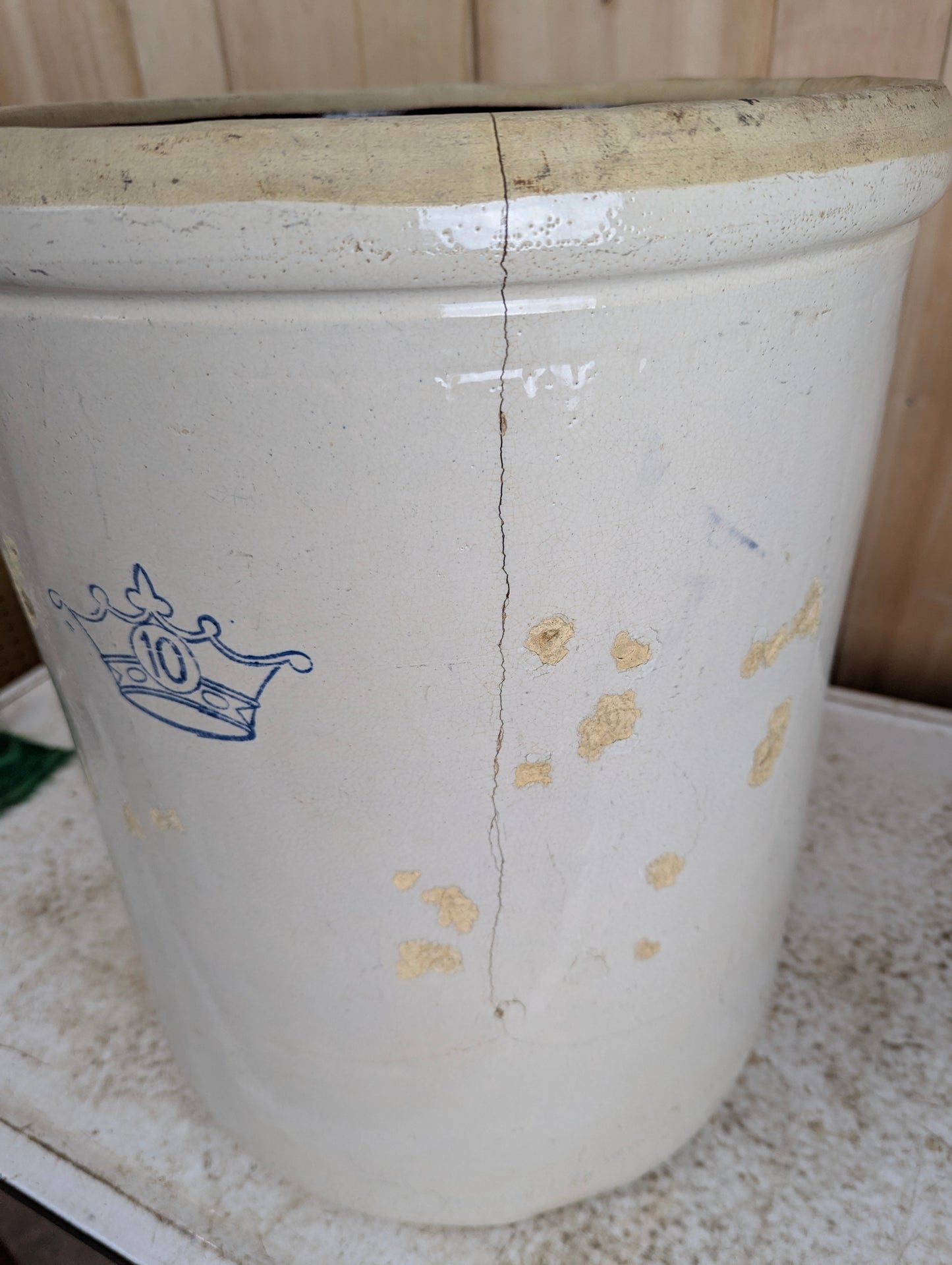 Vintage #10 Stoneware Crock