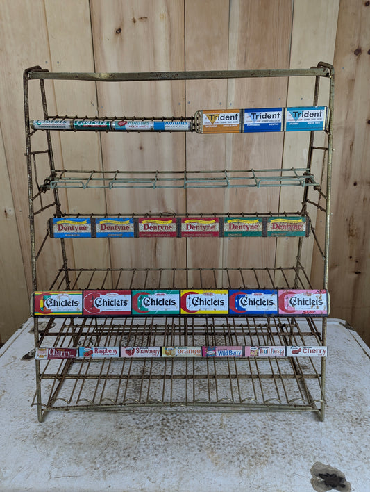 Vintage Metal Retail Gum & Mints Display Rack