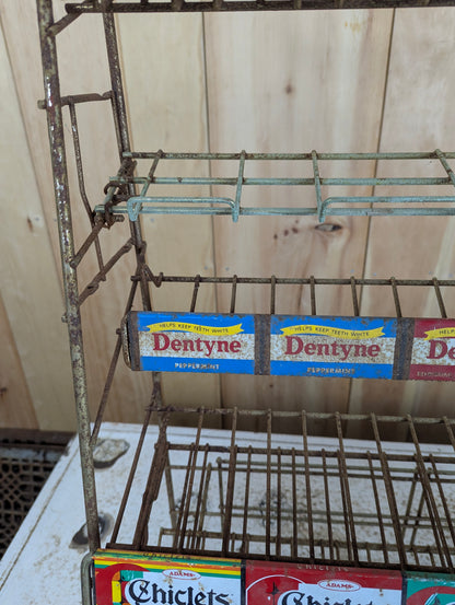 Vintage Metal Retail Gum & Mints Display Rack