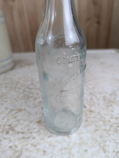 Vintage 8 oz Sharpe & Kirk Patrick Sarnia Ont Glass Soda Bottle