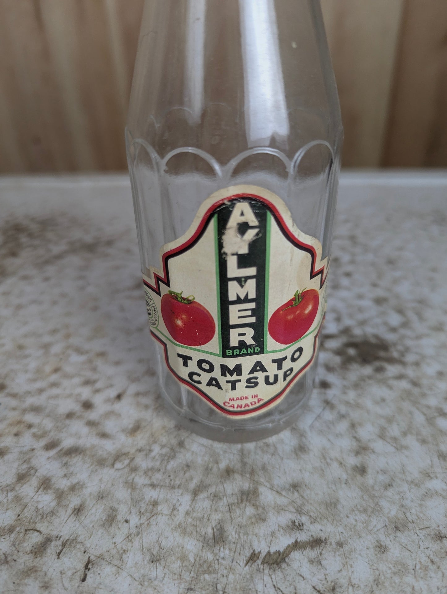 Aylmer 11 Fl Oz Glass Tomato Catsup Bottle with Cap