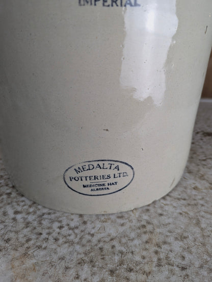 Imperial #3 Medalta Stoneware Crock with Lid