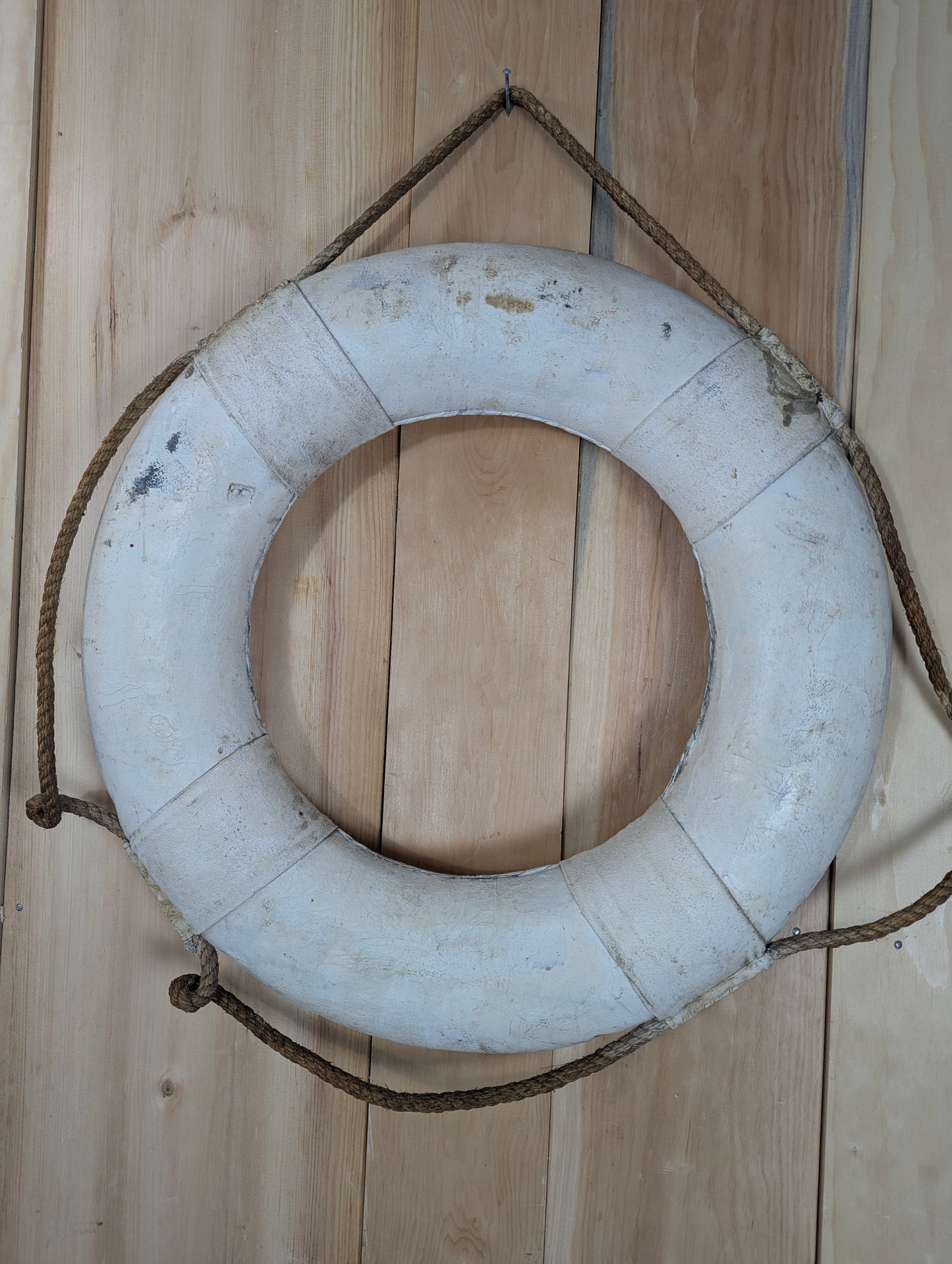 1950’s Vintage Life Preserver Ring labelled T H P (Toronto Harbour Police)