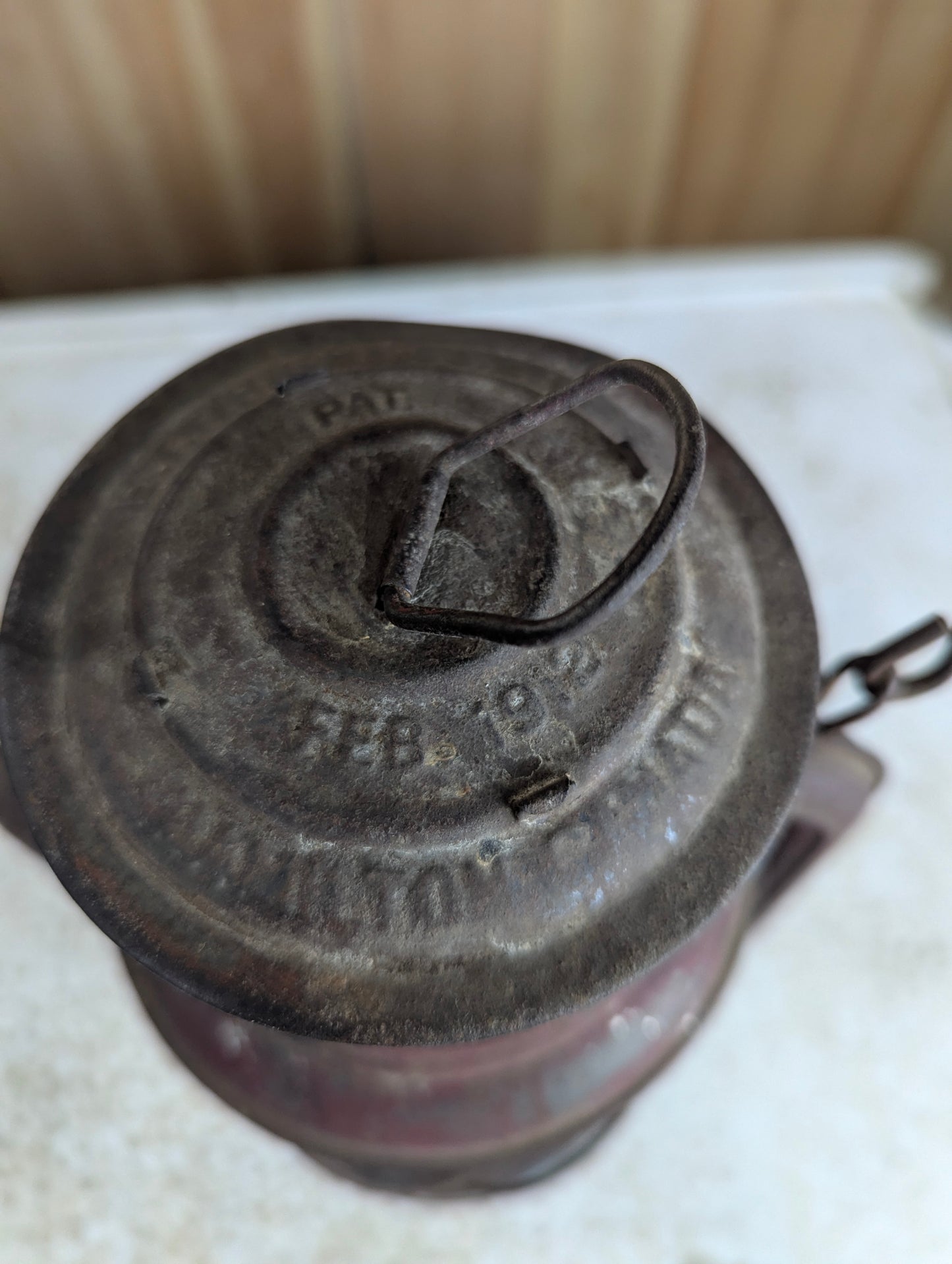 Antique E. T. Wright #3 Copper Based Lantern
