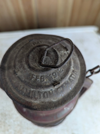 Antique E. T. Wright #3 Copper Based Lantern