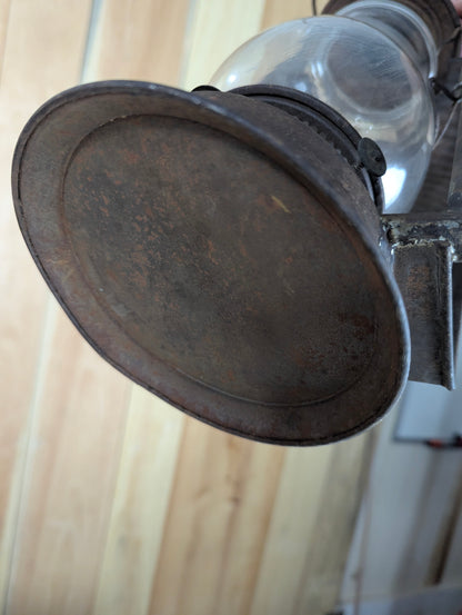 1890’s Antique CT Ham Mfg Co #0 Reflecting Oil Lantern For Carriage