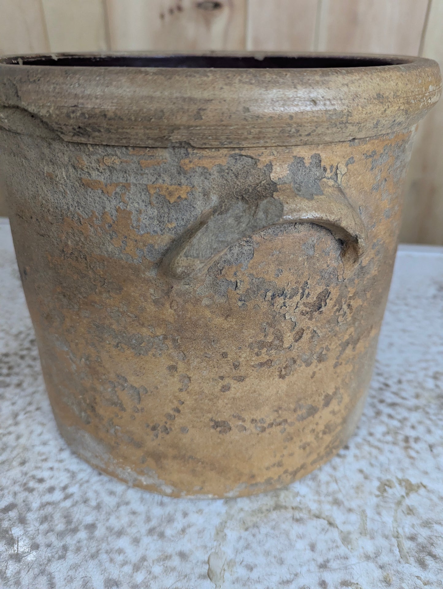 Antique Rustic #2 Stoneware Crock