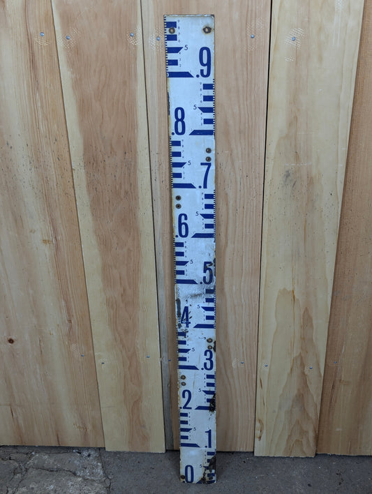 Vintage Porcelain Ontario Hydro Staff Gauge