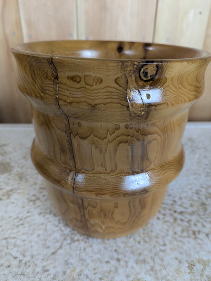 Hand Carved 8.25” Wooden Bowl