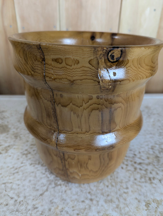 Hand Carved 8.25” Wooden Bowl