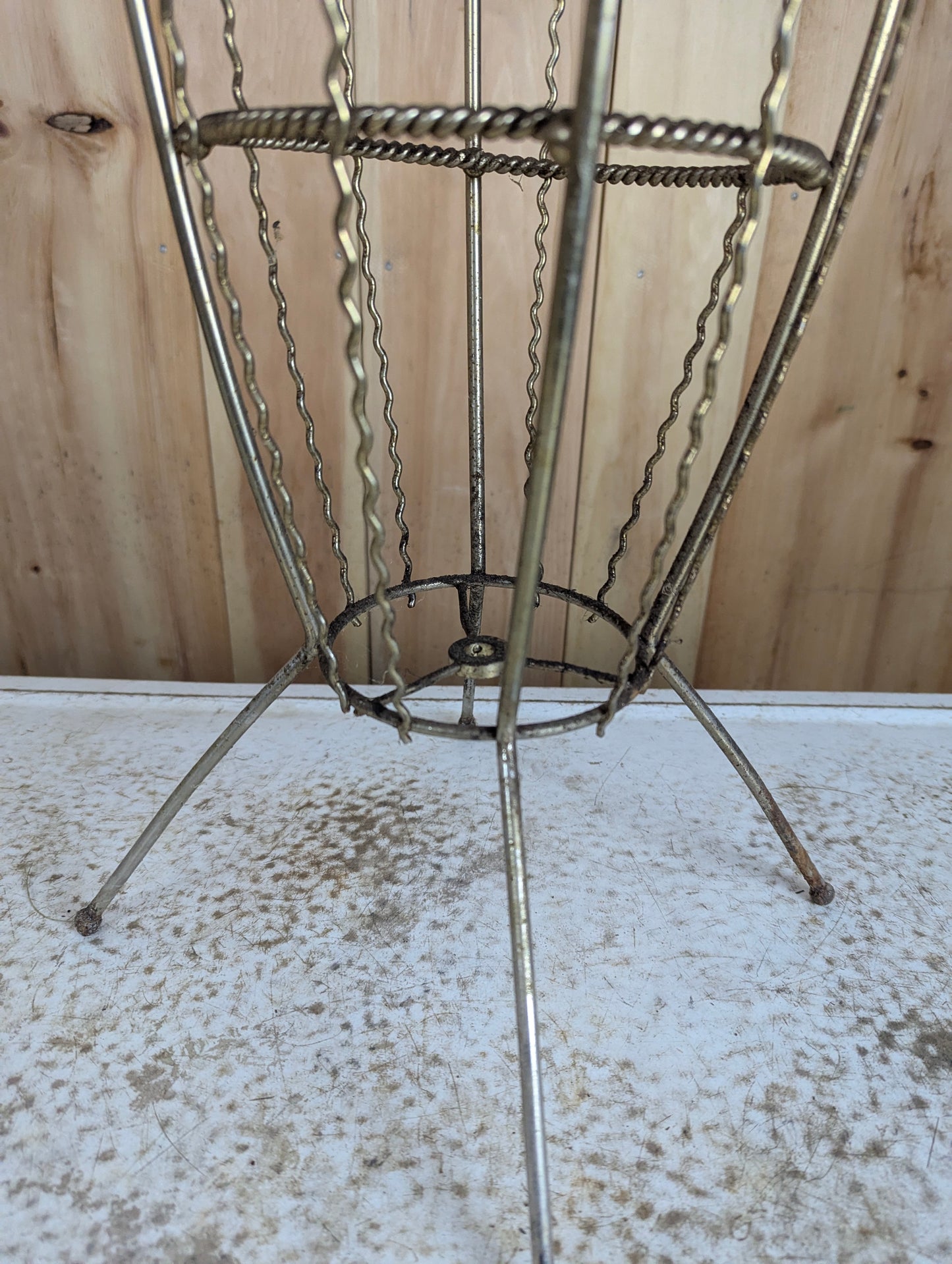Vintage Metal Ashtray Stand
