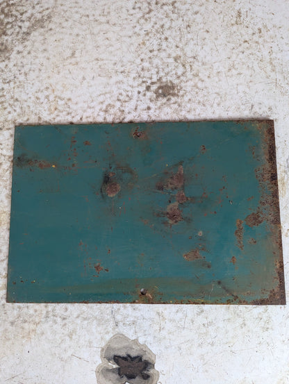 Vintage Metal Park Left Arrow Campground Sign