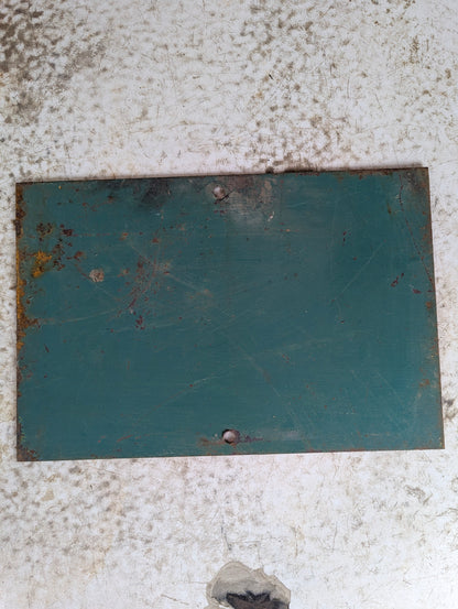 Vintage Metal Park Right Arrow Campground Sign