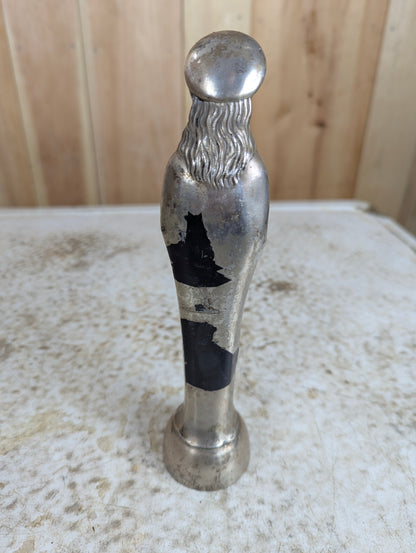 Vintage Pewter Virgin Mary Statue