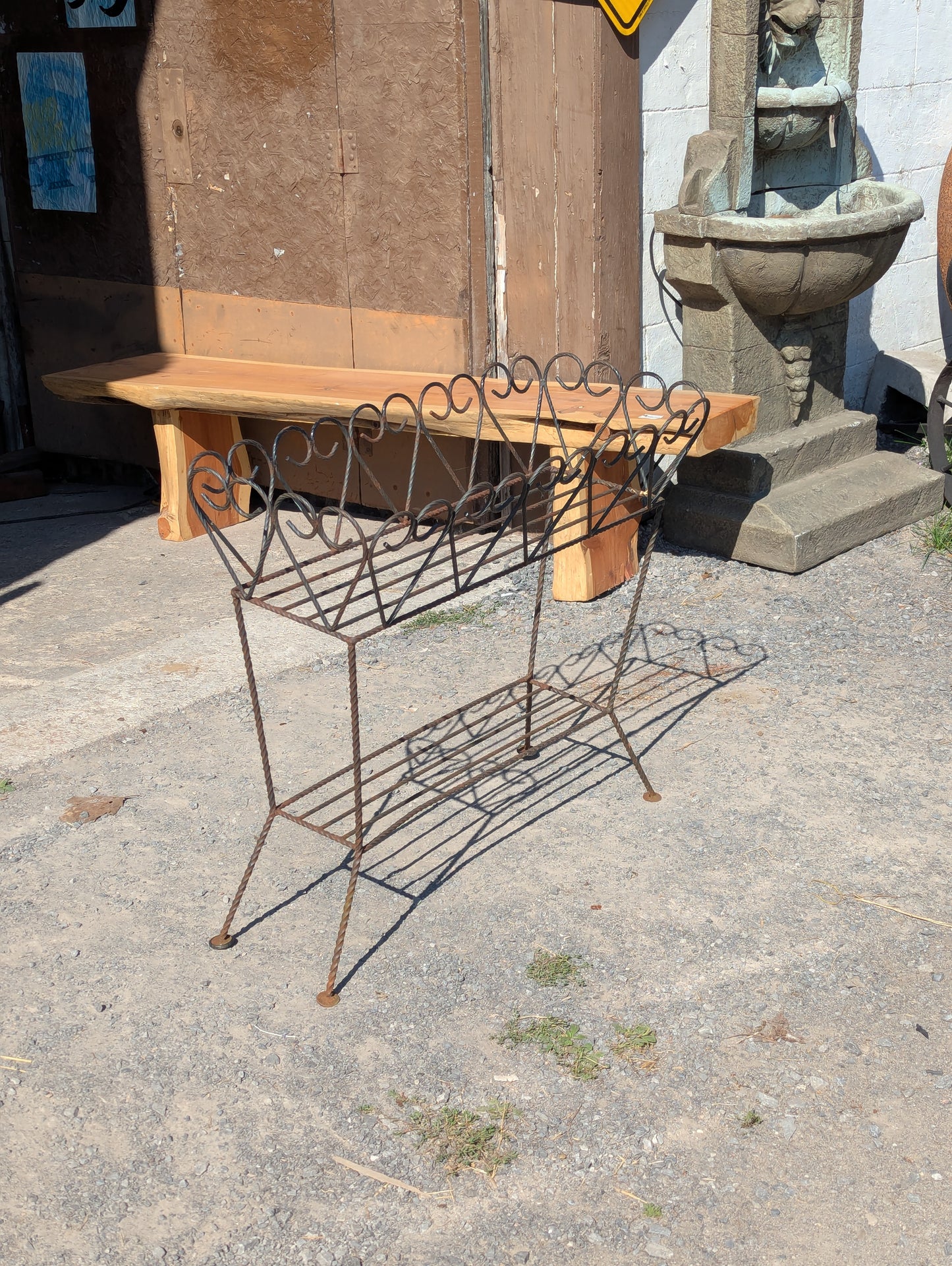 Vintage Wrought Iron Plant Stand