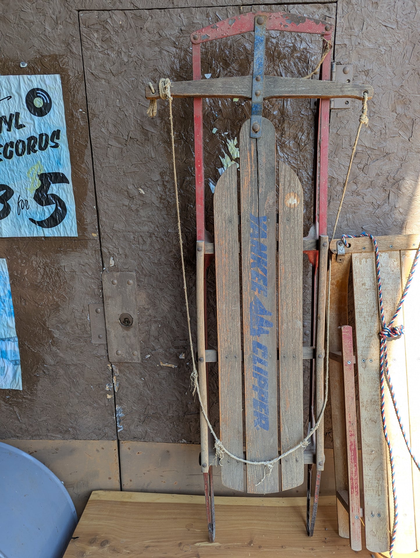 Vintage Yankee Clipper Wooden Sled